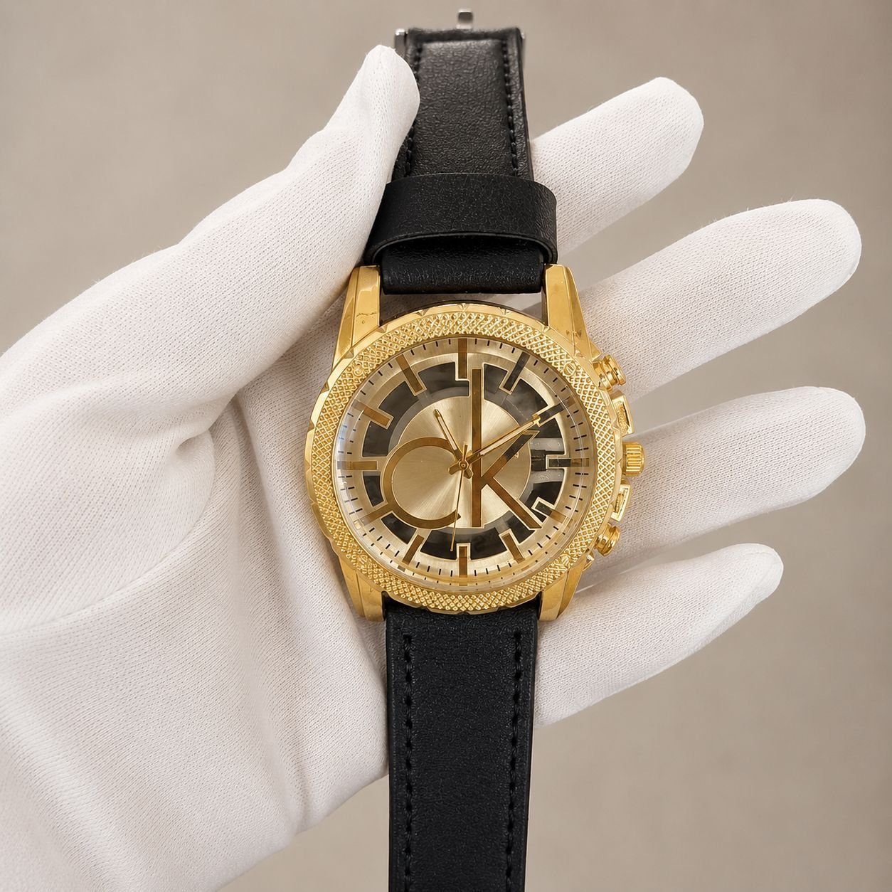 Calvin Klein Skeleton Gold / Black