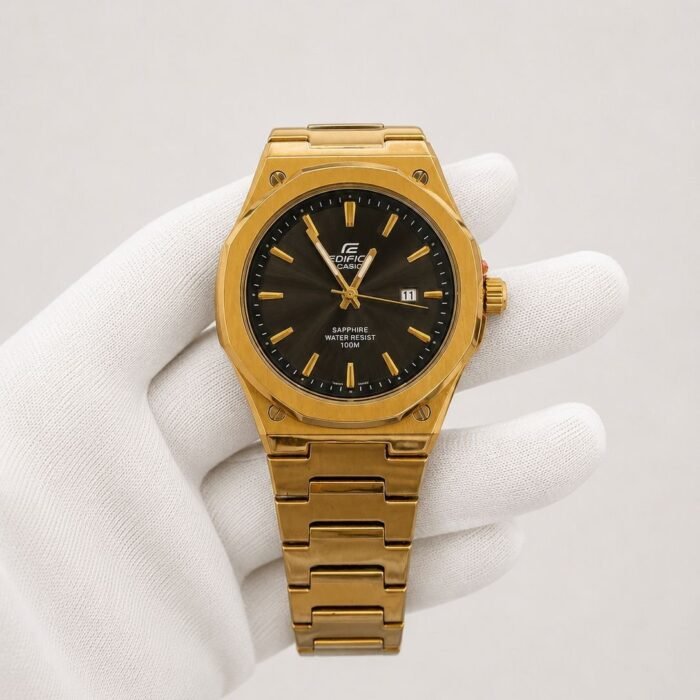 Casio Edifice Sapphire Gold / Black Dial