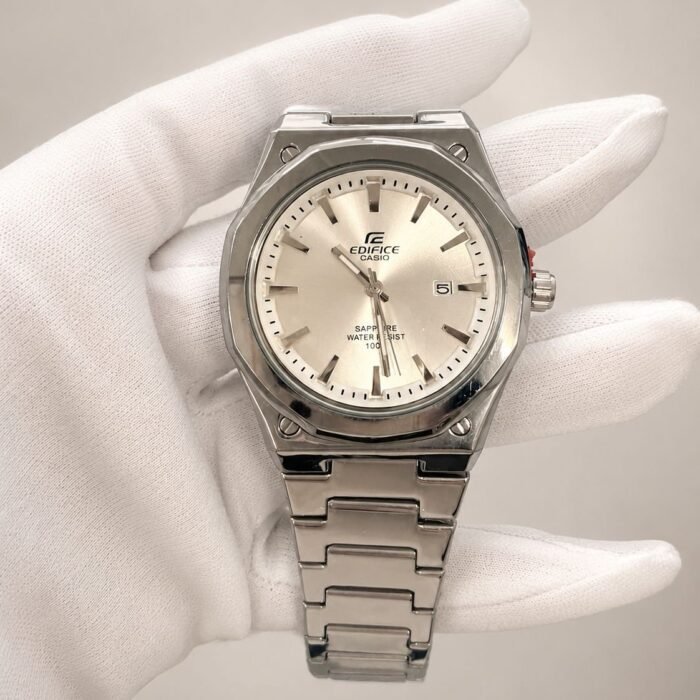 Casio Edifice Silver Dial Steel