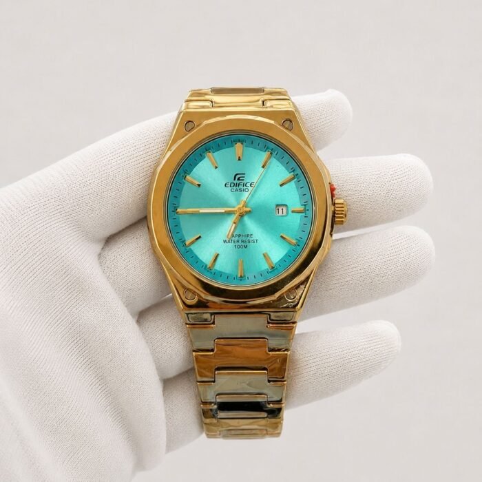 Casio Edifice Tiffany Dial Gold