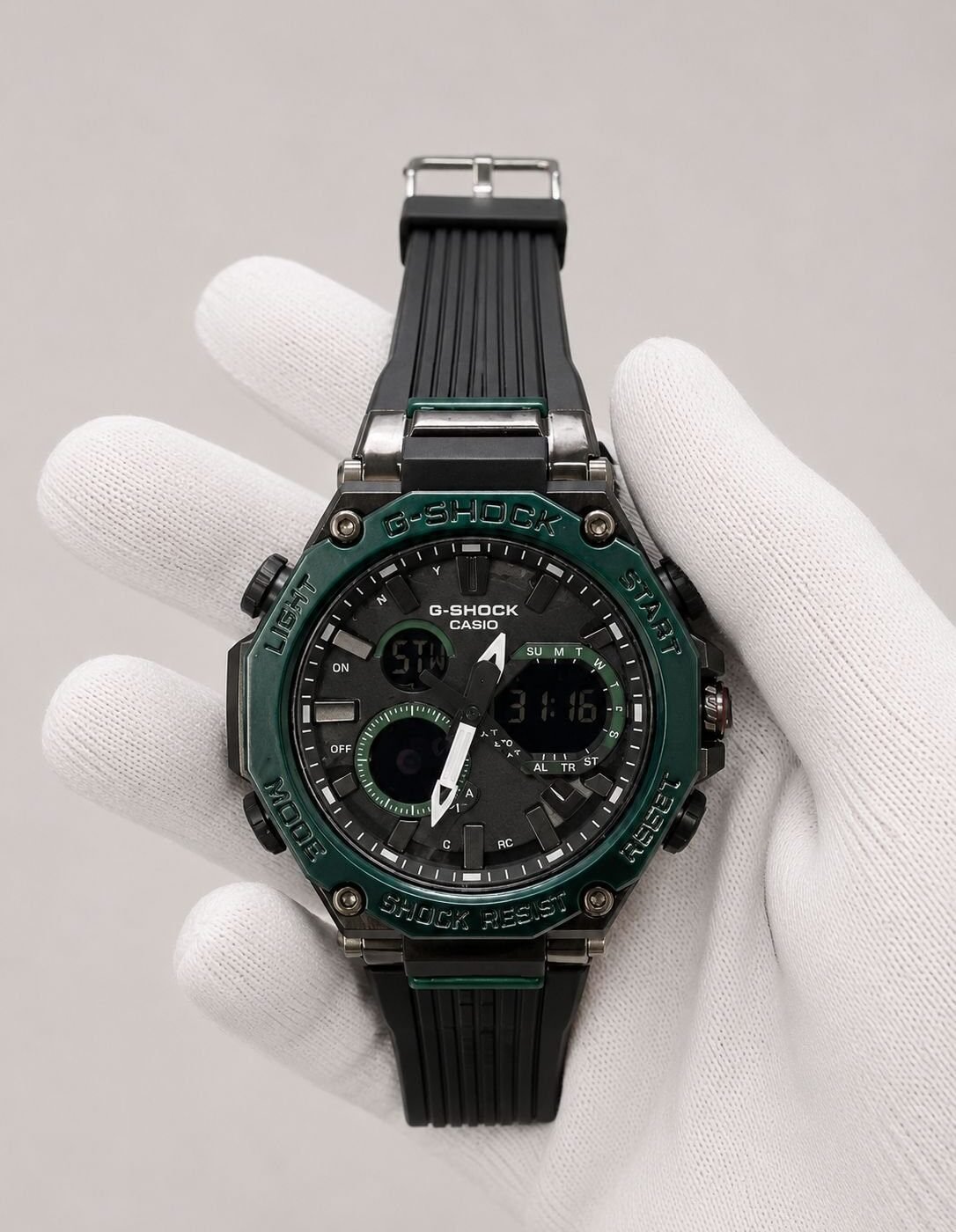 Casio G-Shock G-Steel Green Bezel / Black