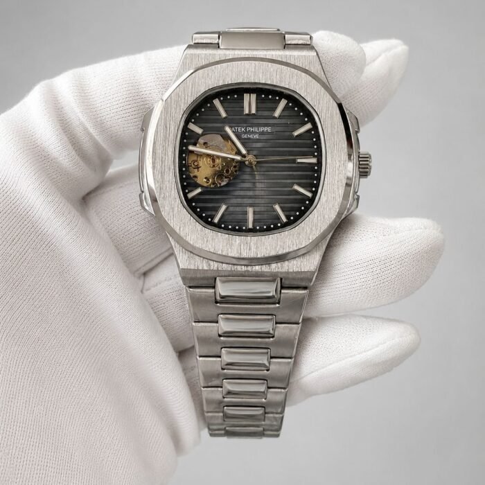 Patek Philippe Nautilus Open Heart Blue Dial Steel