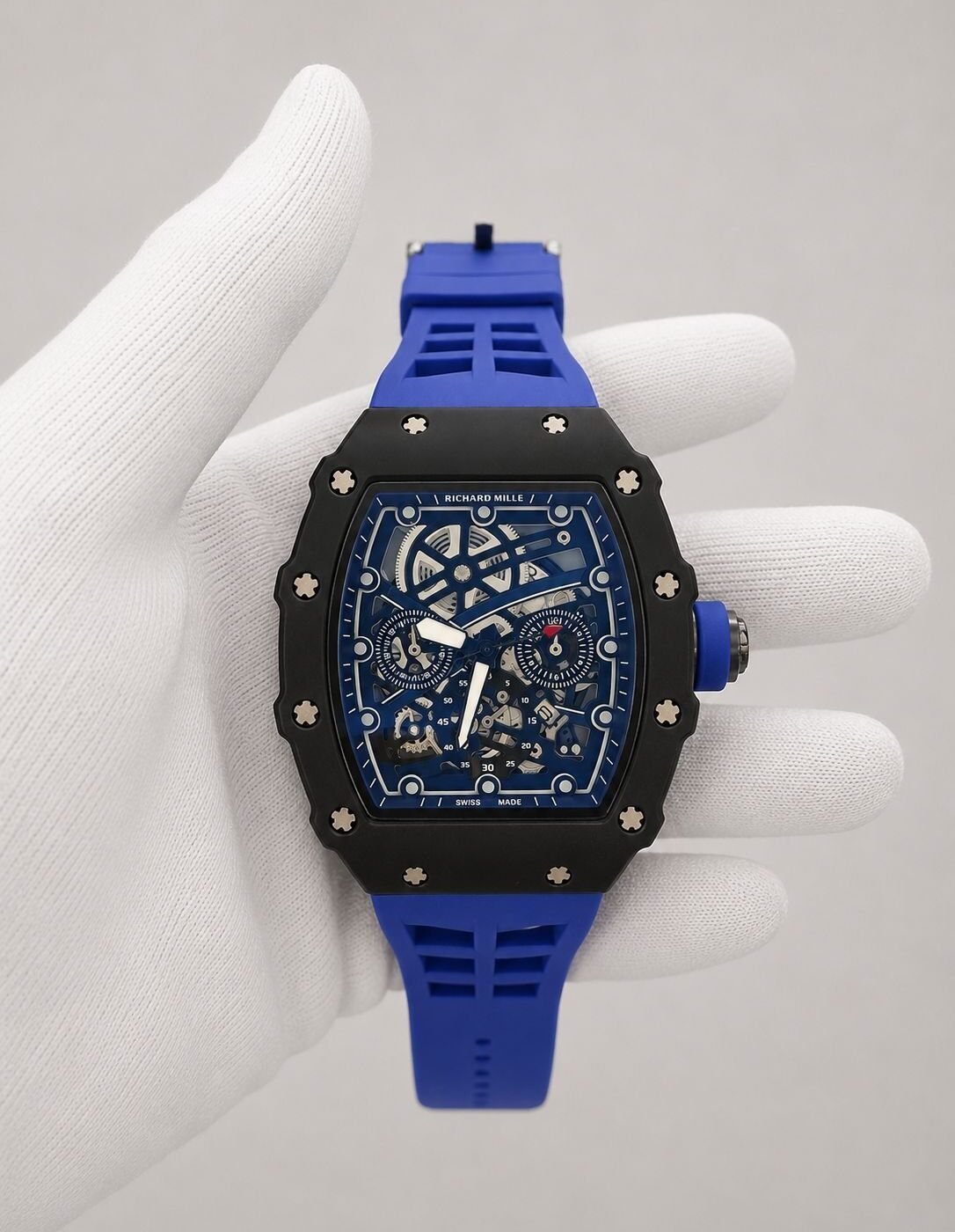 Richard Mille Skeleton Black / Blue
