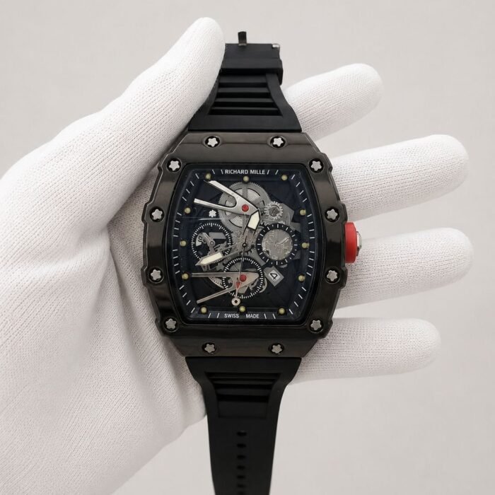 Richard Mille Skeleton Black / Red Crown