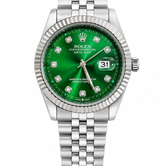 Rolex Datejust Green Diamond Dial Steel