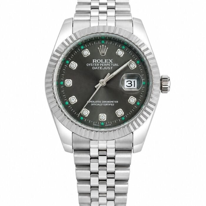 Rolex Datejust Grey Diamond Dial Steel