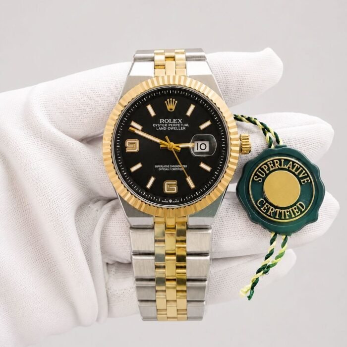 Rolex Land-Dweller Black Dial Gold / Steel III
