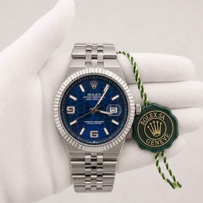 Rolex Land-Dweller Blue Motif Dial Steel