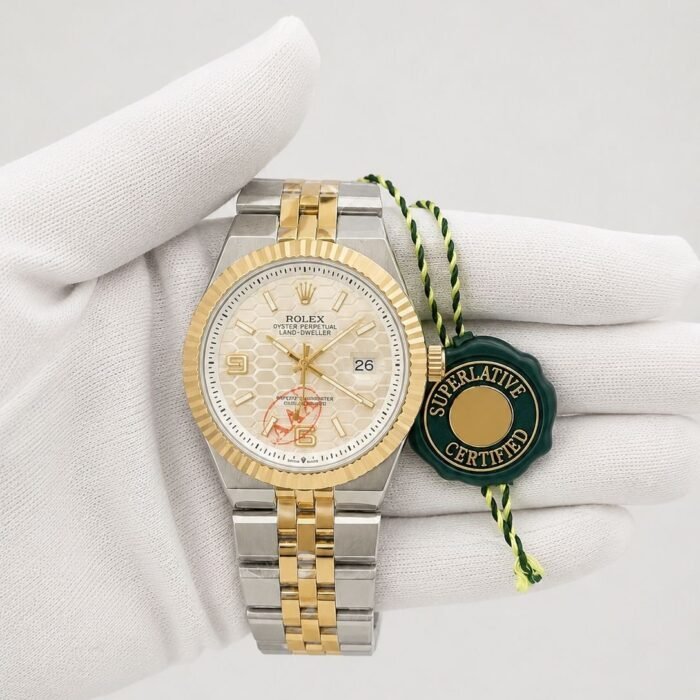 Rolex Land-Dweller Two-Tone Honeycomb Dial