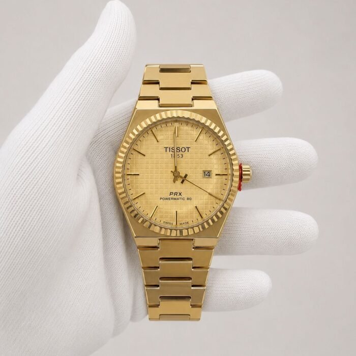 Tissot PRX Powermatic 80 Gold / Champagne