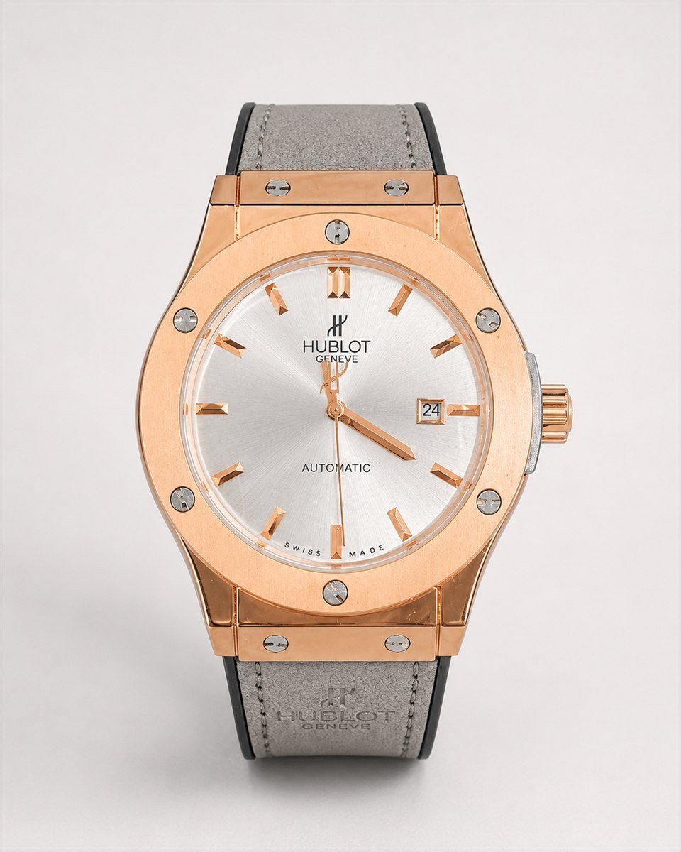Hublot Classic Fusion Rose Gold / Silver Dial