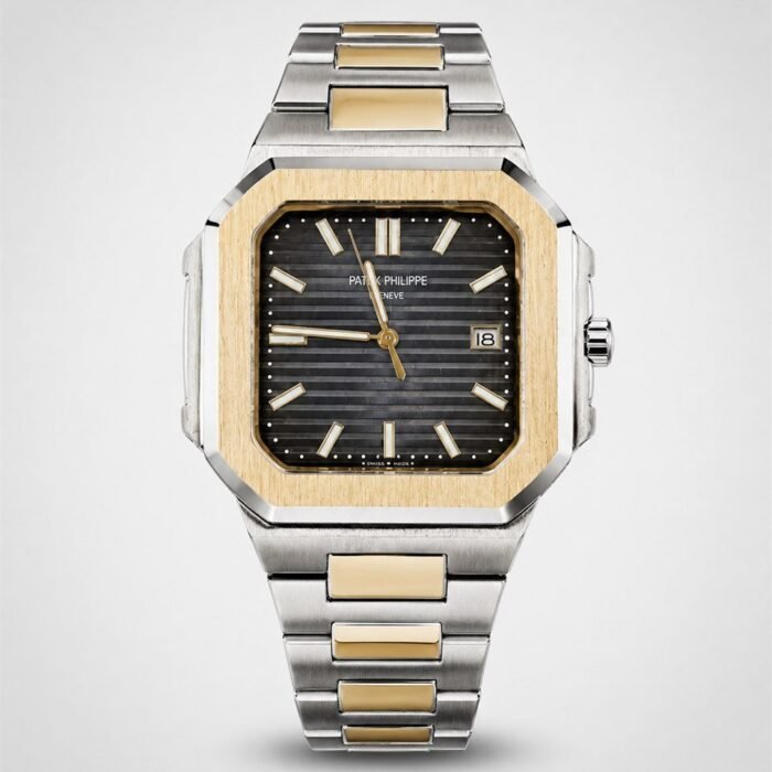 Patek Philippe Nautilus Square Two-Tone / Grey Dial