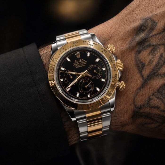 Rolex Daytona Black Dial Two-Tone Gold / Steel