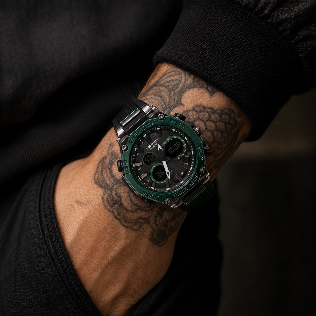 Casio G-Shock G-Steel Green Bezel / Black